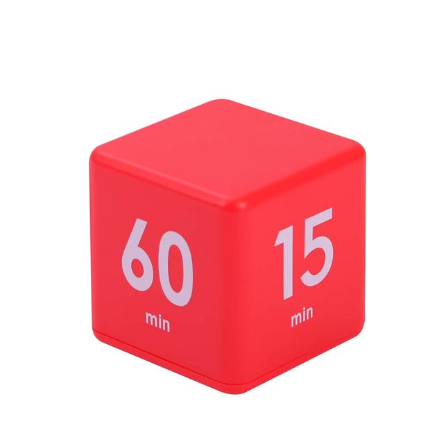 Minutnik kuchenny Cube Timer 2021 - odwracany, z presetem do wstrzymania odliczania, przenośne narzędzie do zarządzania czasem - Wianko - 11