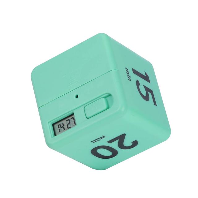 Minutnik kuchenny Cube Timer 2021 - odwracany, z presetem do wstrzymania odliczania, przenośne narzędzie do zarządzania czasem - Wianko - 13
