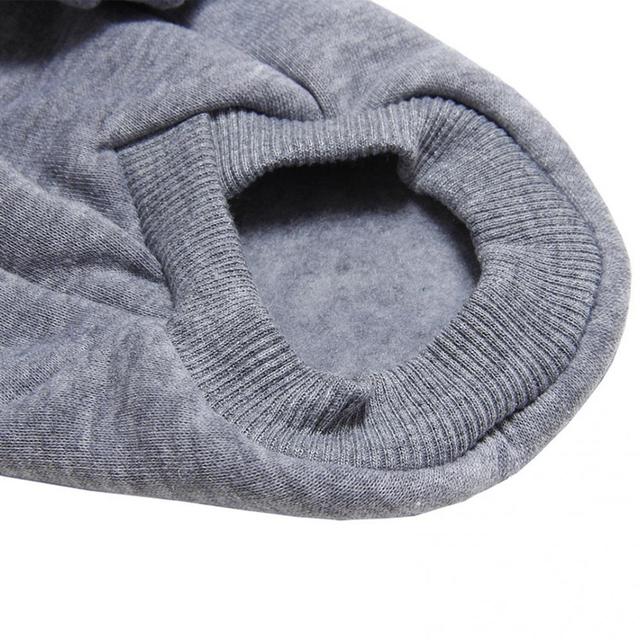 Jednokolorowa ciepła i miękka bluza z kapturem dla szczeniaka - dostępna jesień - Wianko - 20
