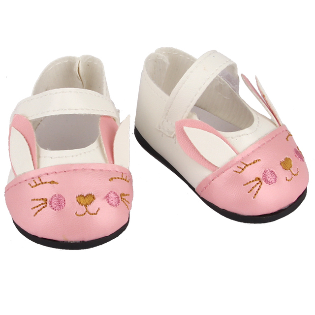 Buty dla lalek 18 cali - amerykańska lalka - 7cm - Cute Cartoon jednorożec i Kitty - dla baby noworodków 43cm - DIY Rosja i dziewczynka - Wianko - 9