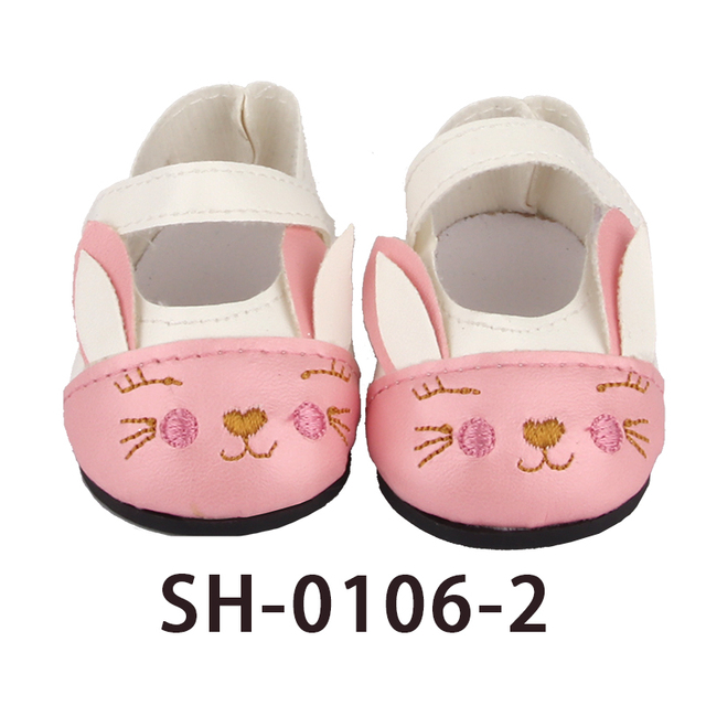 Buty dla lalek 18 cali - amerykańska lalka - 7cm - Cute Cartoon jednorożec i Kitty - dla baby noworodków 43cm - DIY Rosja i dziewczynka - Wianko - 8