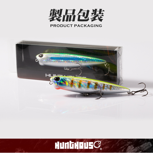 Hunthouse 2021 - kolorowy ołówek Topwater Lure 65/100mm, 5.5/14.5g - przynęta Stickbait Crankbait do łowienia ryb - Pesca - Wianko - 19