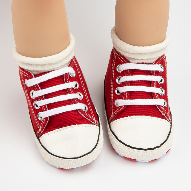 Buty dziecięce KIDSUN - płótno, jednokolorowe, antypoślizgowa podeszwa, płaskie, dla niemowląt i pierwszych kroków, sneakersy dla dziewczynki - Wianko - 18