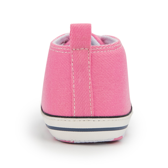 Buty dziecięce KIDSUN - płótno, jednokolorowe, antypoślizgowa podeszwa, płaskie, dla niemowląt i pierwszych kroków, sneakersy dla dziewczynki - Wianko - 8