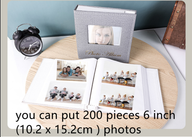 Album fotograficzny 4 kolory 200 arkuszy 6-cal PU skóra - albumy zdjęć śródmiąższowe do pamiątek, prezentów i dekoracji domu - Wianko - 8