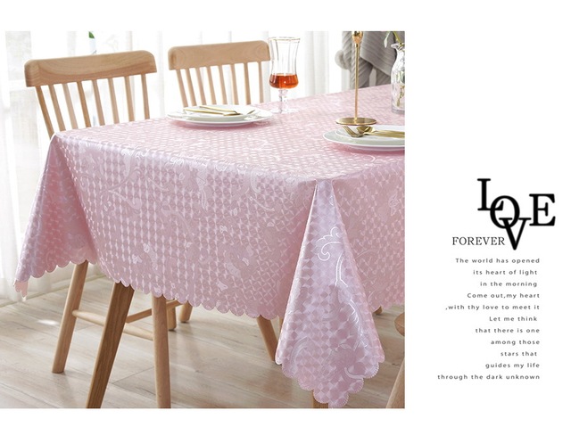 Obrus europejski, żakardowy z kwiatowym wzorem, wodoodporny, barwiony, prostokątny - dekoracyjna tkanina na stół weselny (JS159C) - Wianko - 27