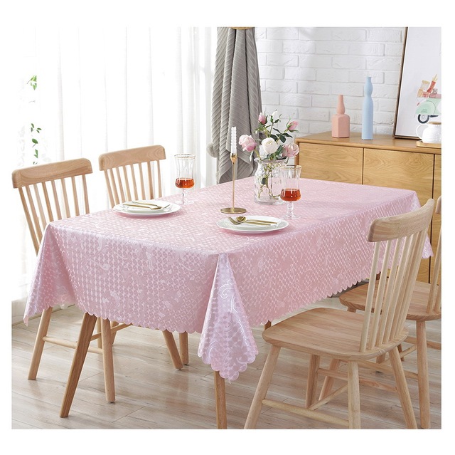 Obrus europejski, żakardowy z kwiatowym wzorem, wodoodporny, barwiony, prostokątny - dekoracyjna tkanina na stół weselny (JS159C) - Wianko - 26