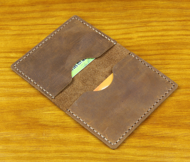 Luksusowe etui na karty Crazy horse z oryginalną skórą – biznesowe wizytowniki i portfele na karty kredytowe oraz dowód - Wianko - 25