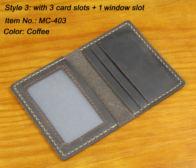 Luksusowe etui na karty Crazy horse z oryginalną skórą – biznesowe wizytowniki i portfele na karty kredytowe oraz dowód - Wianko - 31