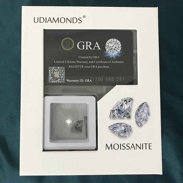 Luźne kamienie Moissanite 1ct D kolor 6.5mm - doskonałe cięcie, VVS, intensywna biel - Wianko - 11