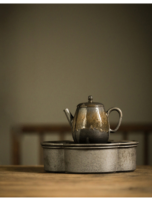 Podstawka do czajniczka TANGPIN z uchwytami do garnków, dzbanek ceramiczny do herbaty - Wianko - 6