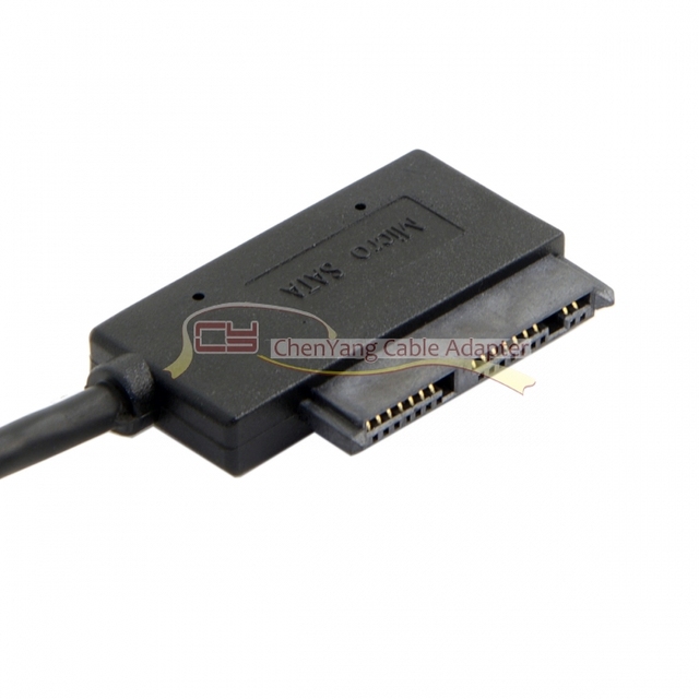 Kabel do połączenia dysków twardych Chenyang USB 3.0 do Micro SATA 7 + 9 16 Pin 1.8 90 stopni - Wianko - 2