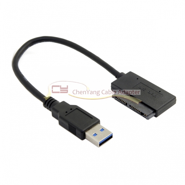 Kabel do połączenia dysków twardych Chenyang USB 3.0 do Micro SATA 7 + 9 16 Pin 1.8 90 stopni - Wianko - 4