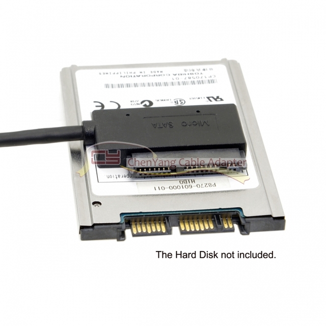 Kabel do połączenia dysków twardych Chenyang USB 3.0 do Micro SATA 7 + 9 16 Pin 1.8 90 stopni - Wianko - 3
