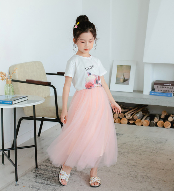 Nowa miękka tiulowa spódnica dziewczęca z 2020 roku - długa spódnica moda Tutu Tulle dla nastolatek i dziewczynek - Wianko - 8