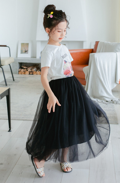 Nowa miękka tiulowa spódnica dziewczęca z 2020 roku - długa spódnica moda Tutu Tulle dla nastolatek i dziewczynek - Wianko - 13
