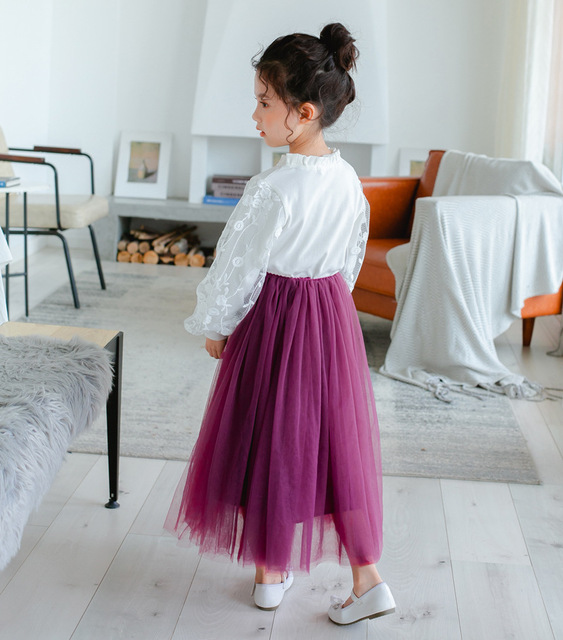 Nowa miękka tiulowa spódnica dziewczęca z 2020 roku - długa spódnica moda Tutu Tulle dla nastolatek i dziewczynek - Wianko - 11