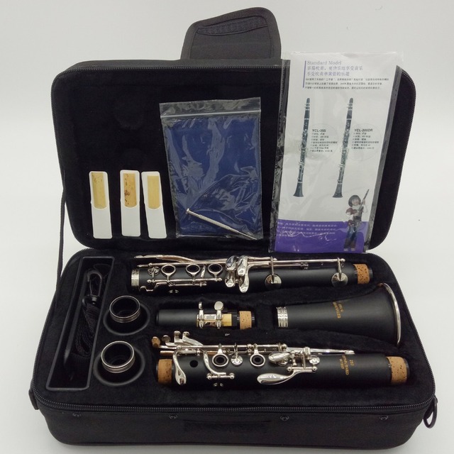 Profesjonalny klarnet MFC Bb 250 z kluczami srebrzonego niklu oraz bakelitu, wraz z ustnikiem, stroikami i akcesoriami w etui - Instrumenty muzyczne - Wianko - 2