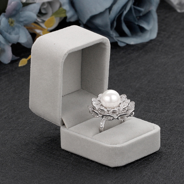 Pierścionek dla kobiet Bride Talk - luksusowe, kwiatowe perły z cyrkoniami Indian Dubai - Wianko - 6