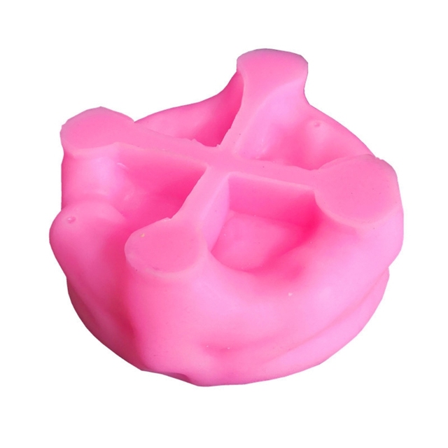 Forma popielniczki w kształcie czaszki, wykonana z silikonu, do tworzenia ozdób z żywicy epoksydowej, DIY Craft - Wianko - 3
