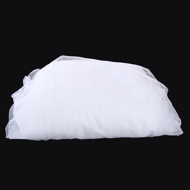 Podwójne łóżko koronkowe z baldachimem i moskitierą w pełnym wymiarze, biało-różowe - Wianko - 18