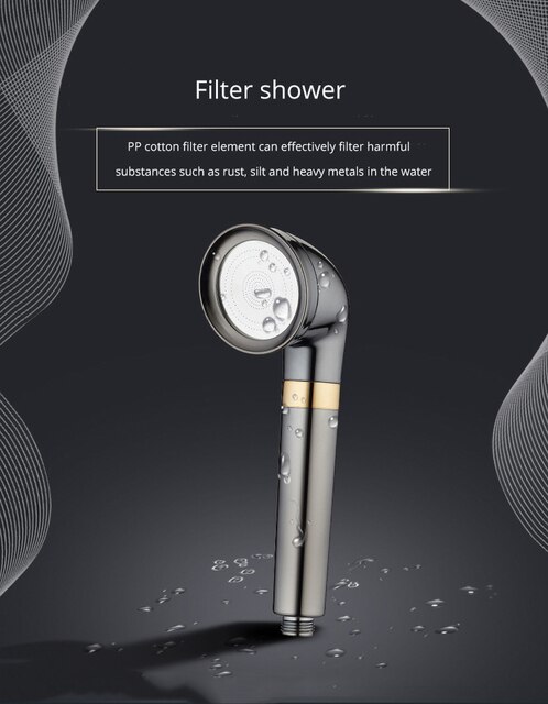 ZENBEFE Filtr prysznicowy do oczyszczania wody z dyszą wspomagającą piękno skóry - Wianko - 1