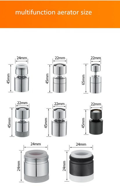 Wielofunkcyjny kran aerator mikser łazienkowy - mosiądz i ABS, męski/żeński kran mounth - Wianko - 11