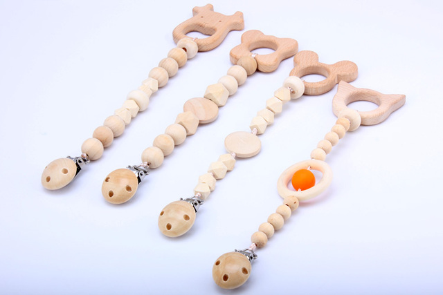 Drewniane koraliki OlingArt, 2 sztuki/partia, ekologiczne zabawki dla dzieci do tworzenia biżuterii zwierząt cartoon - Wianko - 8