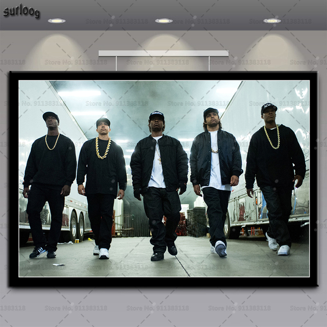 Plakat artystyczny NWA Hip Hop kostka lodu Dr.Dre eazy-e Retro zdjęcia płótno salon Home Decor - Wianko - 5