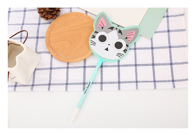 Kreatywny długopis żelowy Cartoon ser kot - 40 sztuk - Wianko - 19