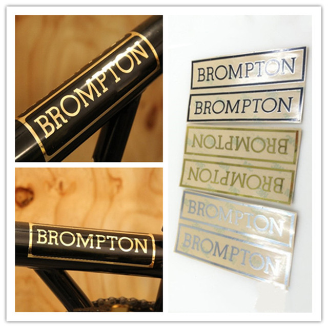 Metalowa składana dekoracyjna rama naklejka ochronna roweru Brompton - 3 kolory - Wianko - 1