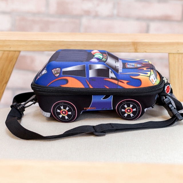 Plecak dziecięcy 3D z motywem samochodu dla chłopców - Maluch - Wianko - 4