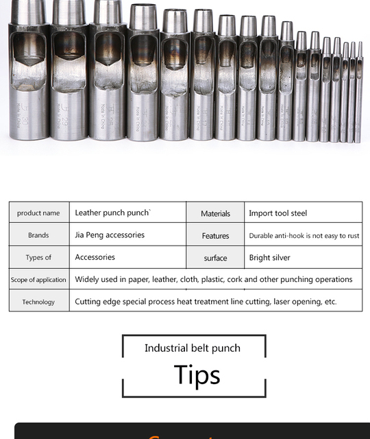 Metalowy przebijak do otworów na pasek - narzędzie do odzieży i akcesoriów - Wianko - 12