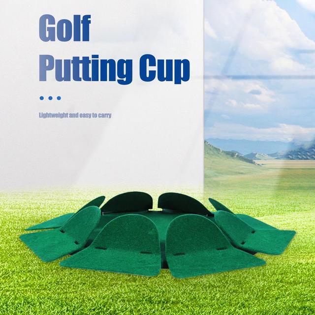 Golf praktyka - zielony otwór do wkładania pucharów w różnych kierunkach - Wianko - 3