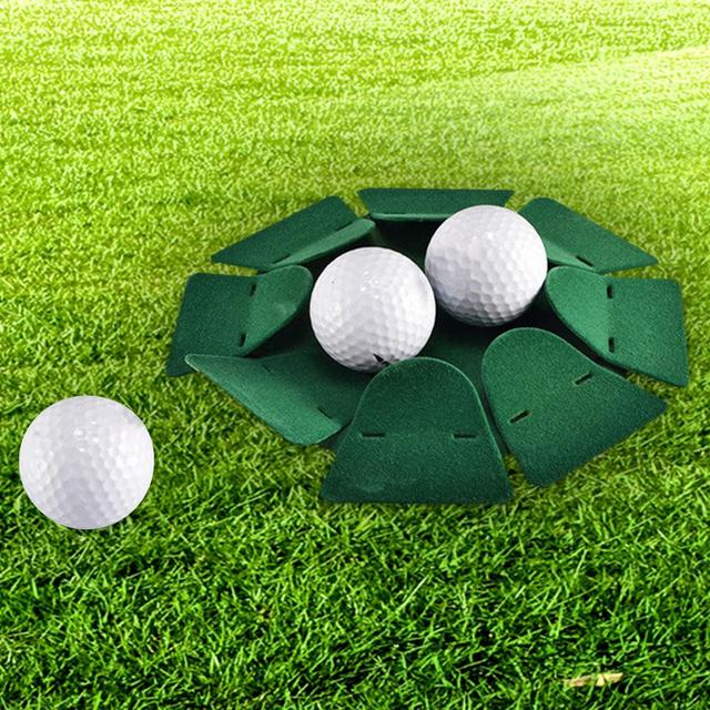 Golf praktyka - zielony otwór do wkładania pucharów w różnych kierunkach - Wianko - 4