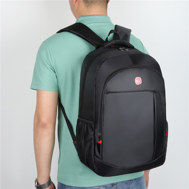 Plecak męski z nylonu, czarny, wodoodporny, na laptopa 15.6 Cal, dużej pojemności, wysokiej jakości - Wianko - 20