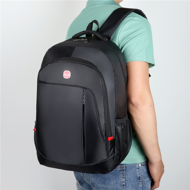 Plecak męski z nylonu, czarny, wodoodporny, na laptopa 15.6 Cal, dużej pojemności, wysokiej jakości - Wianko - 18
