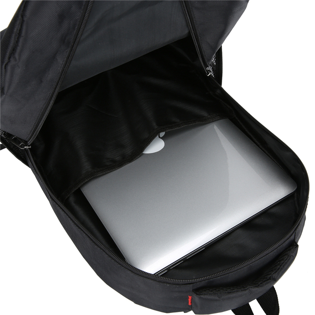 Plecak męski z nylonu, czarny, wodoodporny, na laptopa 15.6 Cal, dużej pojemności, wysokiej jakości - Wianko - 16