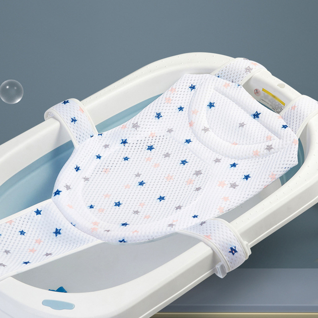 Mata do kąpieli dla niemowląt - regulowana, antypoślizgowa, składana, bezpieczna - Wianko - 4