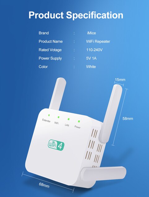 Bezprzewodowy wzmacniacz sygnału WiFi 2.4G/5Ghz 300/1200M, daleki zasięg, punkt dostępowy (802.11ac) - Wianko - 10