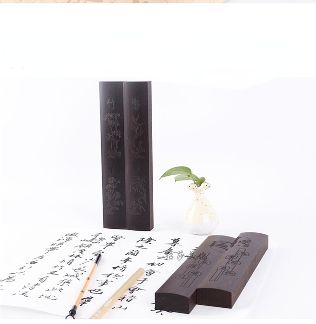 Drewniane przyciski do papieru Xuan - ozdoby chińskie do kaligrafii i malarstwa (prezent dla studentów) - Wianko - 4