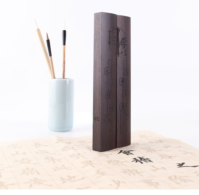 Drewniane przyciski do papieru Xuan - ozdoby chińskie do kaligrafii i malarstwa (prezent dla studentów) - Wianko - 8