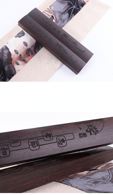 Drewniane przyciski do papieru Xuan - ozdoby chińskie do kaligrafii i malarstwa (prezent dla studentów) - Wianko - 3