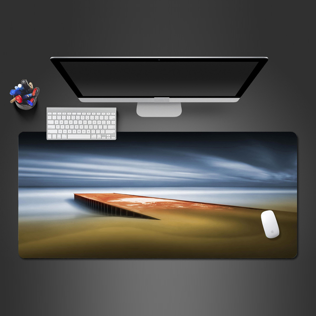 Podkładka pod mysz gumowa z antypoślizgową naturalną sceneryją dla graczy i notebooka - Wianko - 1