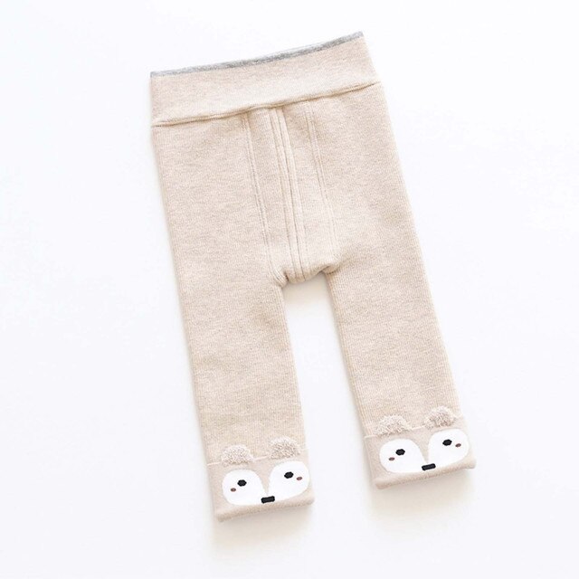 Zimowe legginsy dla dzieci 0-4 lat - aksamitne, ciepłe, z otwieranym kroczem - Wianko - 15
