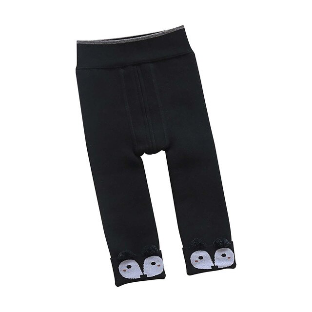 Zimowe legginsy dla dzieci 0-4 lat - aksamitne, ciepłe, z otwieranym kroczem - Wianko - 21
