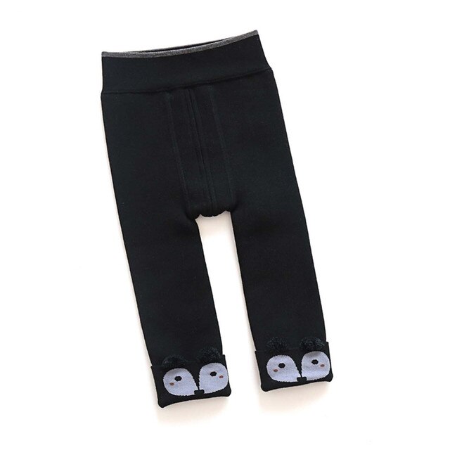 Zimowe legginsy dla dzieci 0-4 lat - aksamitne, ciepłe, z otwieranym kroczem - Wianko - 22