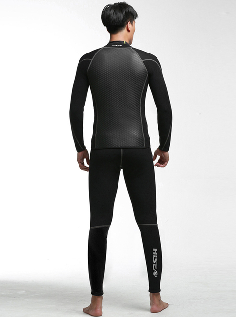 Kombinezon neoprenowy do nurkowania 2.5 mm split, długie rękawy, termiczne spodnie do windsurfingu i surfing z funkcją snorkelingu - Wianko - 9