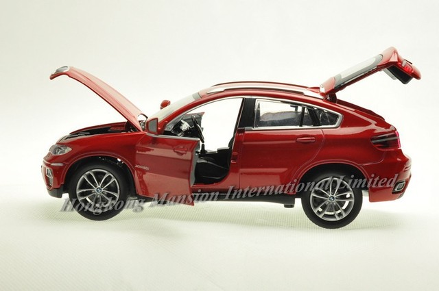 BWM X6 - Diecast 1:24 Skala - Stop metalowy - Luksusowy SUV - Model samochodu kolekcjonerski z dźwiękiem i podświetleniem - Wianko - 3