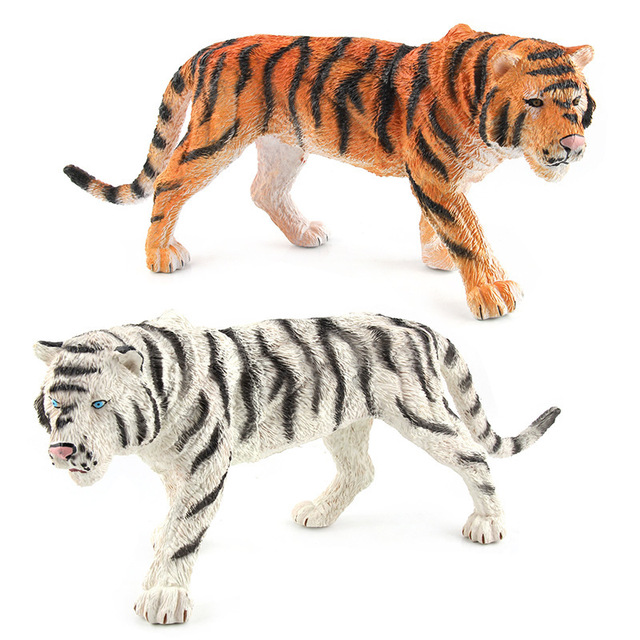 Duże dziecięce figurki zwierzątek - Tygrys, Lew, Dzik (plastik, na biurko) - Wianko - 5